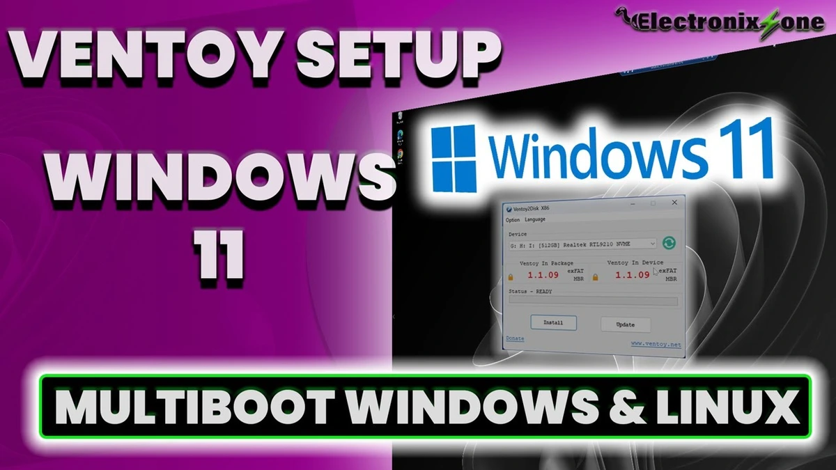How to Install Ventoy on a Drive from Windows 11